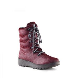Cougar The Peri Natural Hide Winter Boot in Burgundy Size 6
